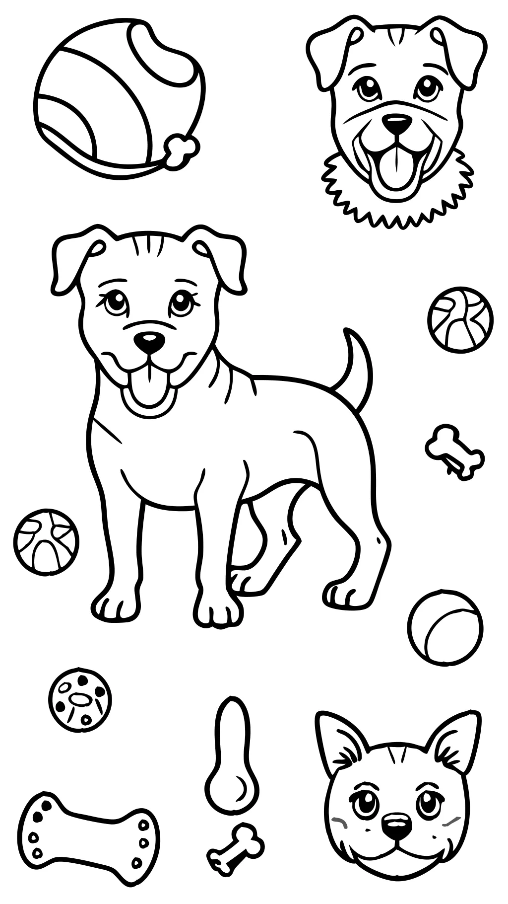 coloriages de chien gratuit